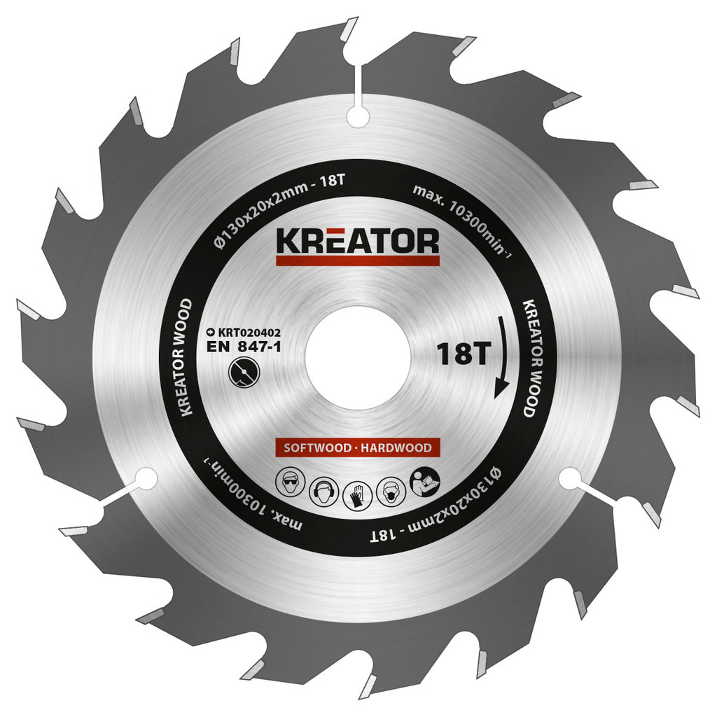 Kreator Zaagblad Voor Hout 130X20X2Mm 18T kreator kopen in de aanbieding