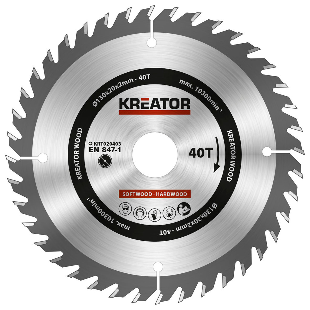 Kreator Zaagblad Voor Hout 130X20X2Mm 40T kreator kopen in de aanbieding