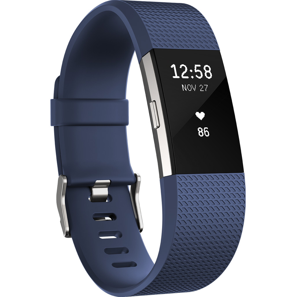 Fitbit Charge 2 Blue/Silver - L