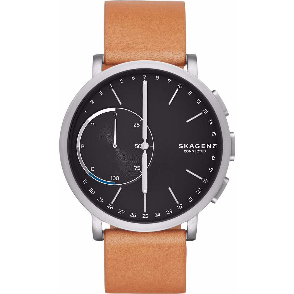 Skagen Hagen Connected Hybrid Bruin Leer