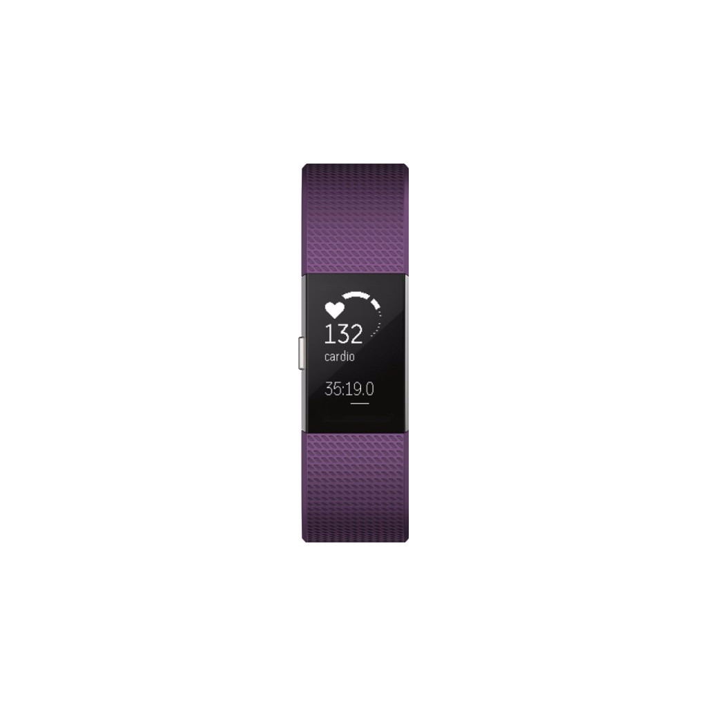 Fitbit Charge 2 Plum/Silver - L