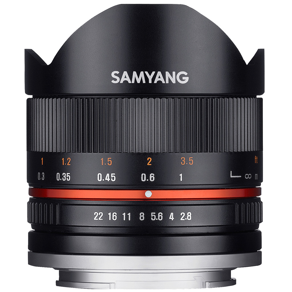 Samyang 8mm f/2.8 Fisheye Fujifilm zwart