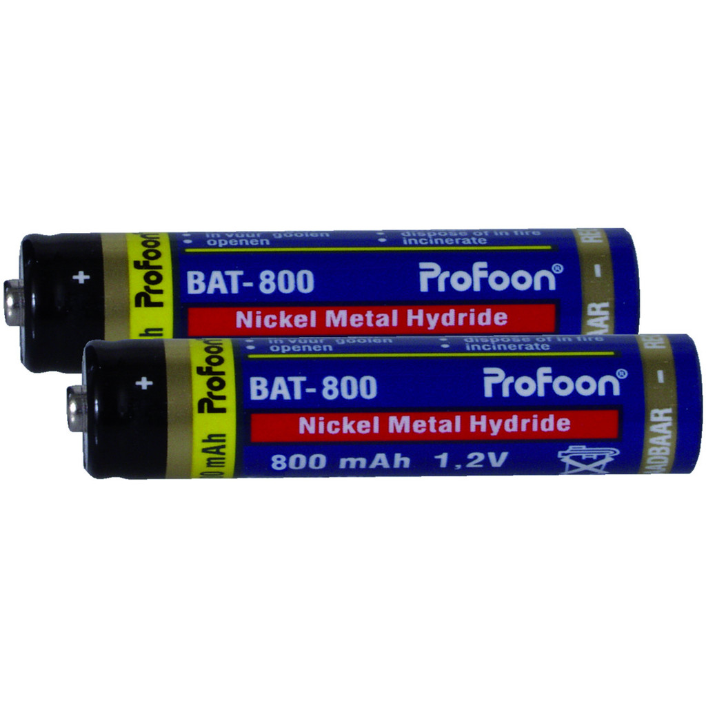 Profoon Oplaadbare AAA NiMH Batterijen 800mAh 2-pack