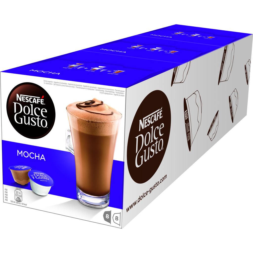 Nescafe Dolce Gusto Mocha 3 Pack nescafe kopen in de aanbieding Nescafe Dolce Gusto Mocha 3 Pack nescafe kopen in de aanbieding