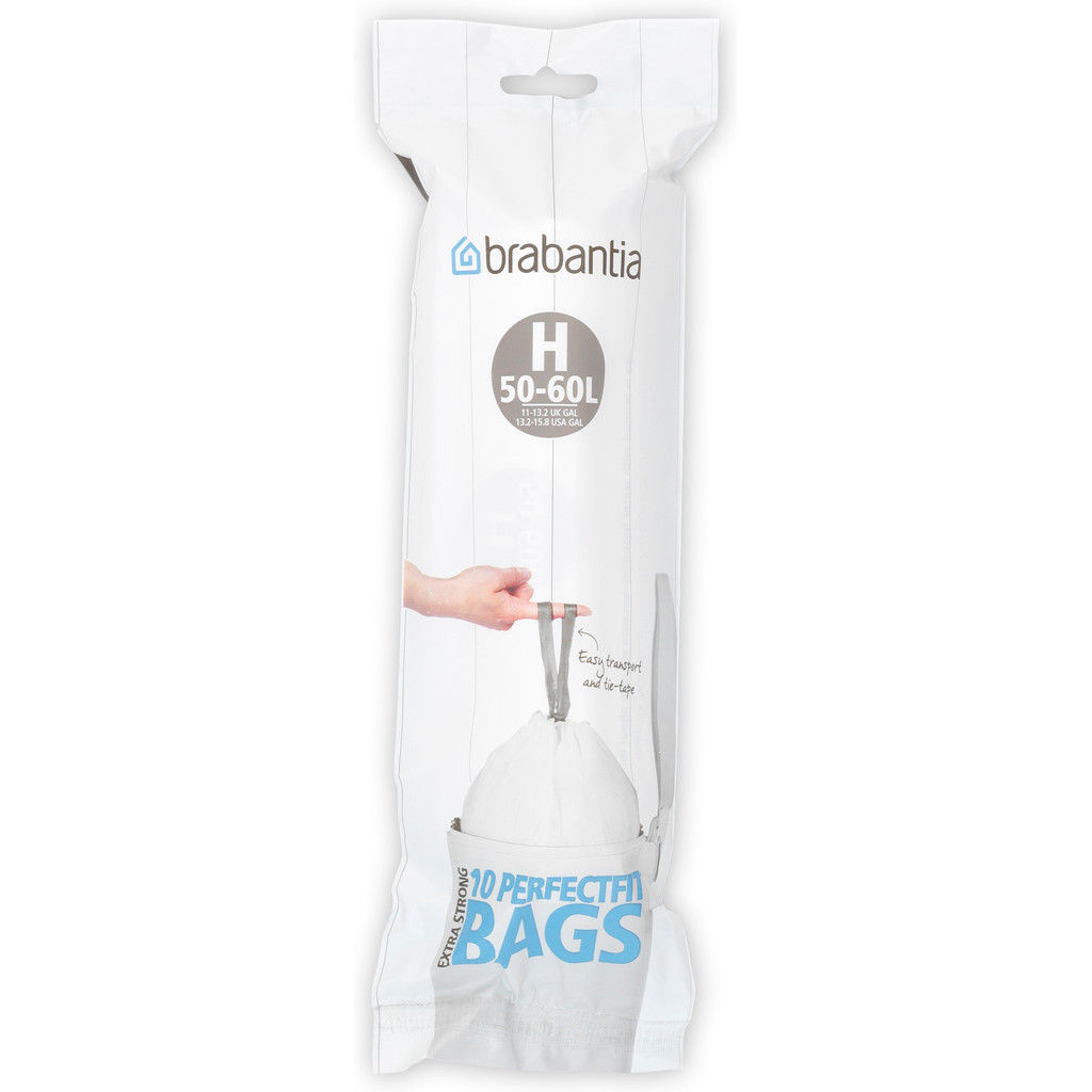 Brabantia Afvalzak Code H - 50-60 Liter (10 stuks)