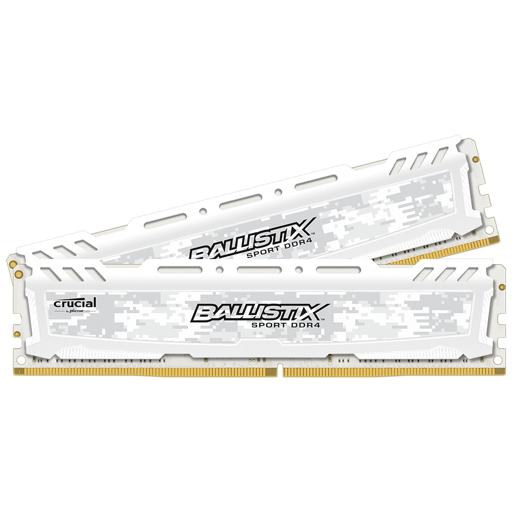 Crucial Ballistix 16Gb Ddr4 Dimm 2666 Mhz Wit 2X8Gb crucial kopen in de aanbieding Crucial Ballistix 16Gb Ddr4 Dimm 2666 Mhz Wit 2X8Gb crucial kopen in de aanbieding