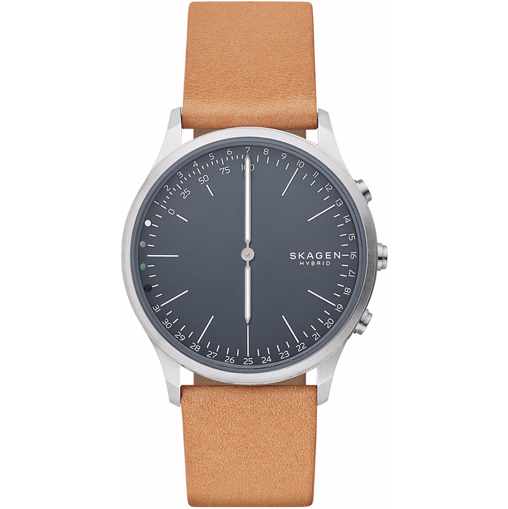 Skagen Jorn Connected Hybrid Zilver/Bruin