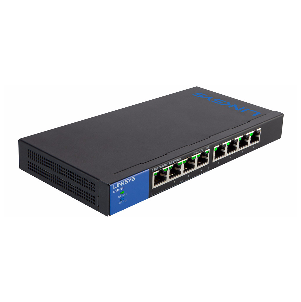 Linksys LGS108P PoE Switch