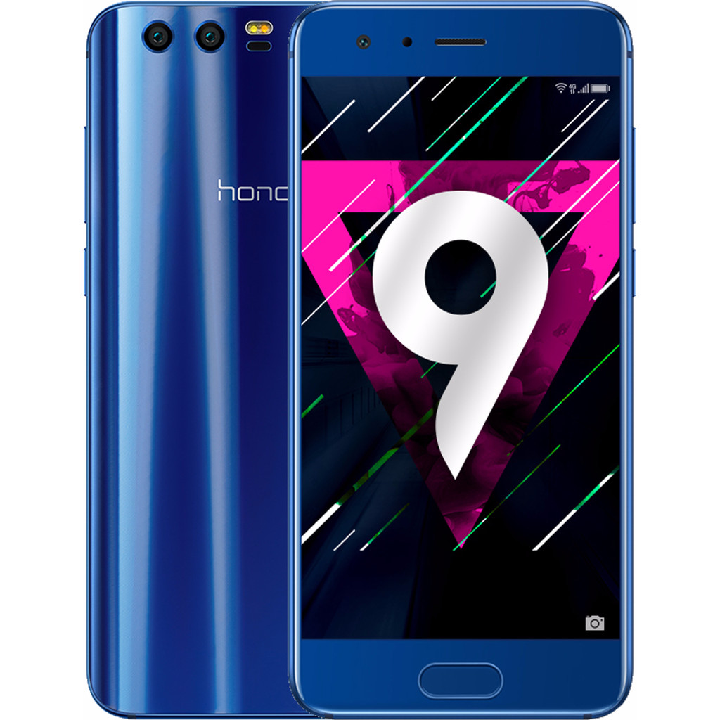 Honor 9 Blauw-64 GB opslagcapaciteit 5,2 inch Full HD scherm Android 7.0 Nougat
