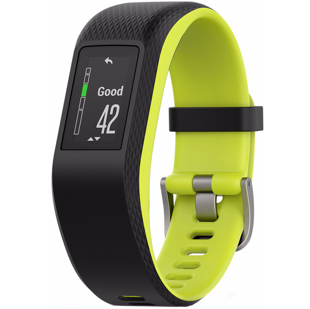 Garmin Vivosport HR Zwart/Geel L