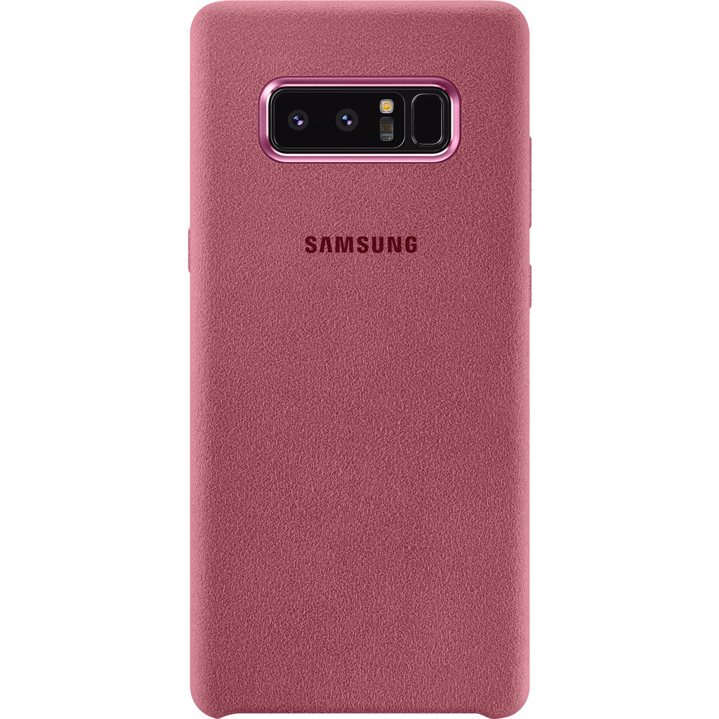 Samsung Galaxy Note 8 Alcantara Back Cover Roze samsung kopen in de aanbieding