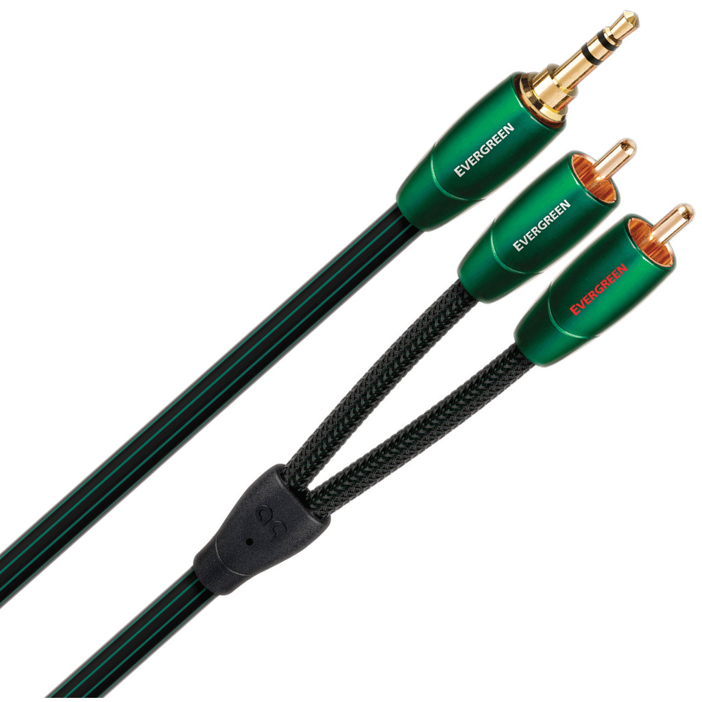 AudioQuest Evergreen 3,5 mm naar RCA 1 meter
