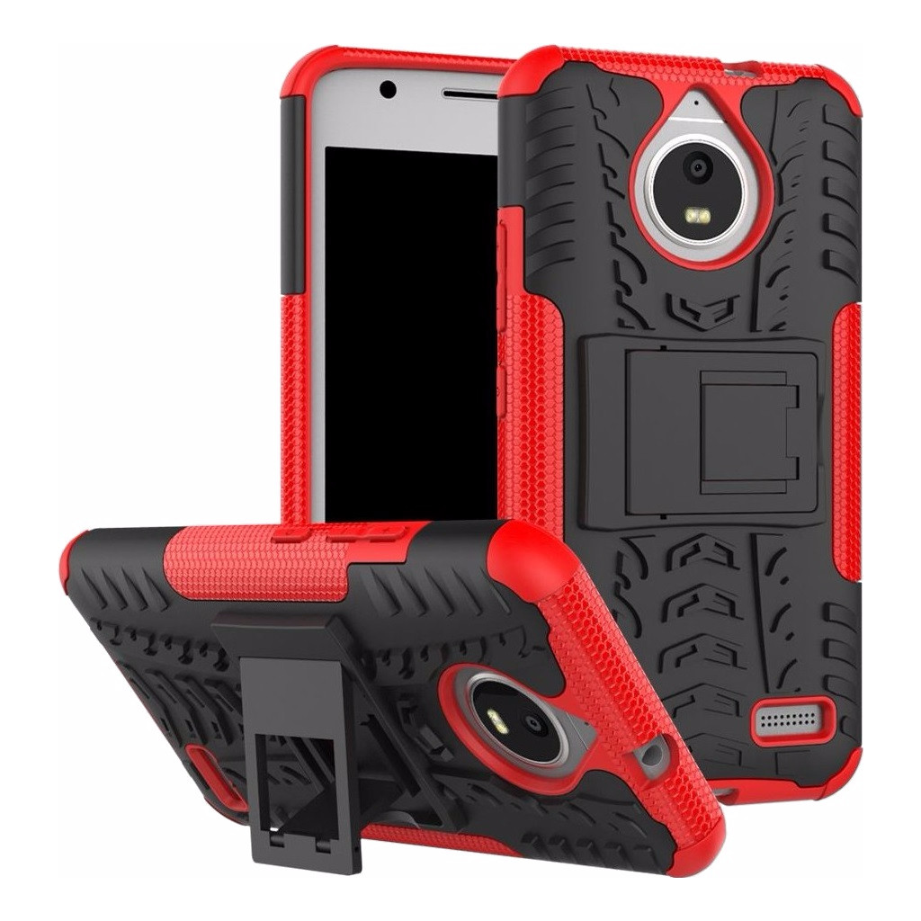Just In Case Rugged Hybrid Motorola Moto E4 Back Cover Rood just in case kopen in de aanbieding