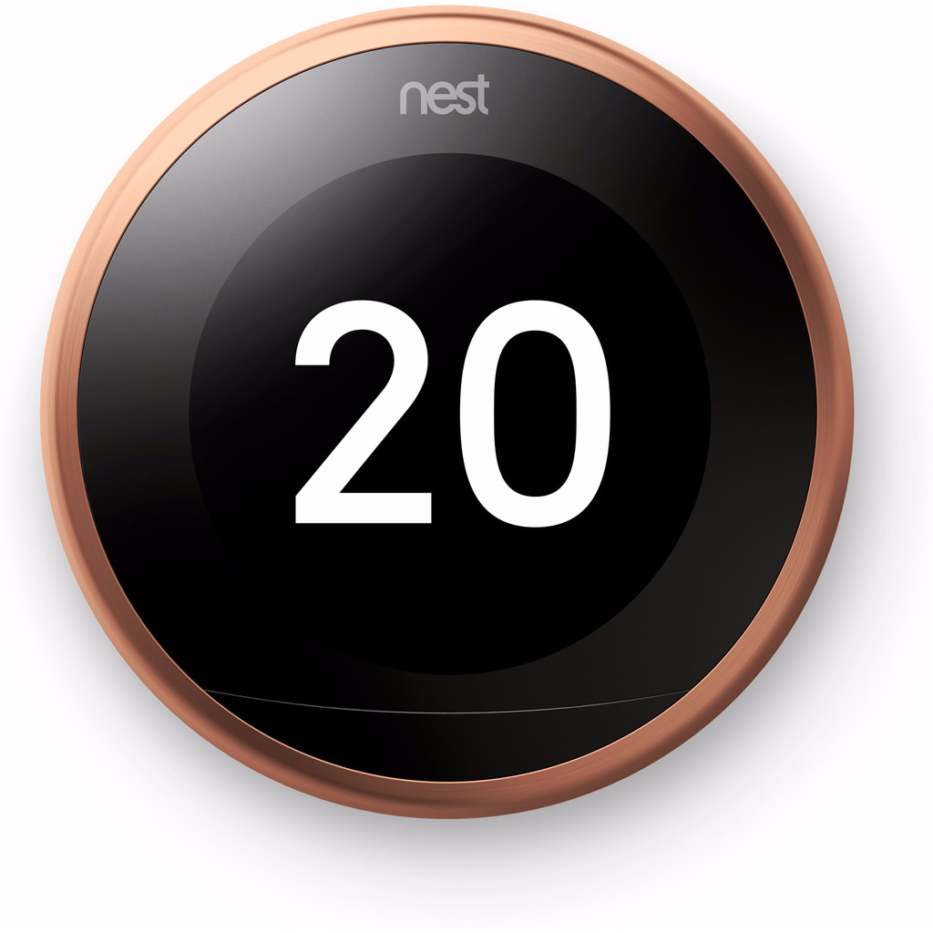 Nest Learning Thermostat V3 Premium Koper Met Installatie nest kopen in de aanbieding