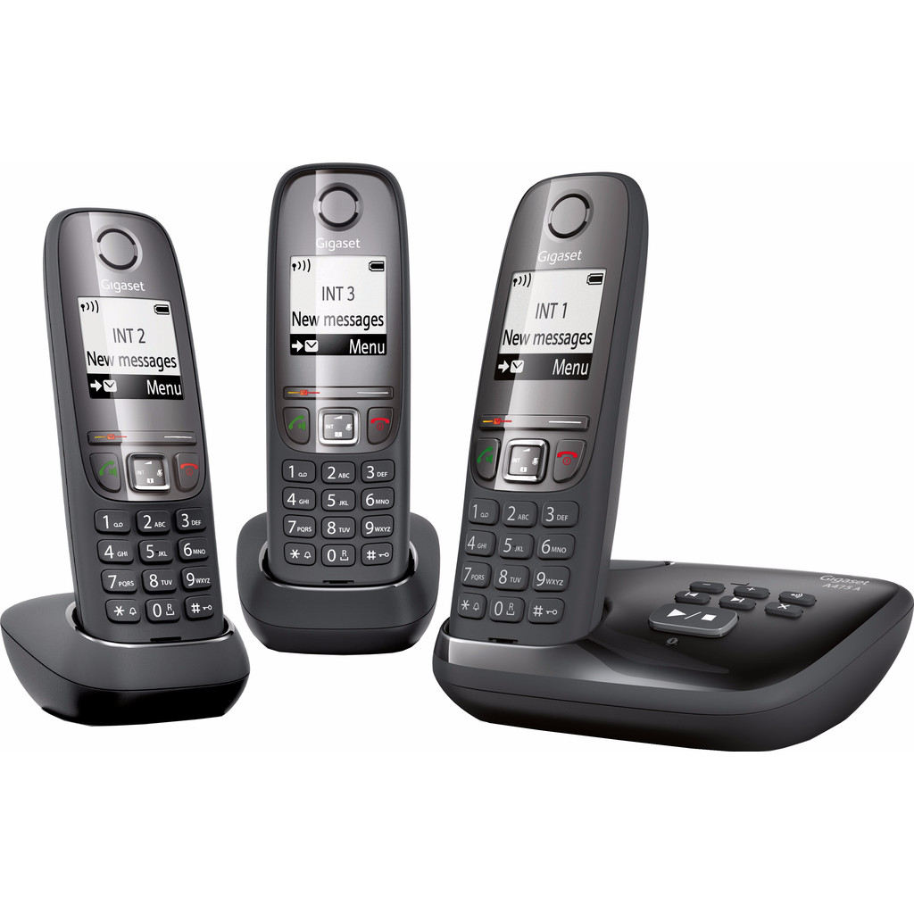 Gigaset A475A Trio Zwart gigaset kopen in de aanbieding