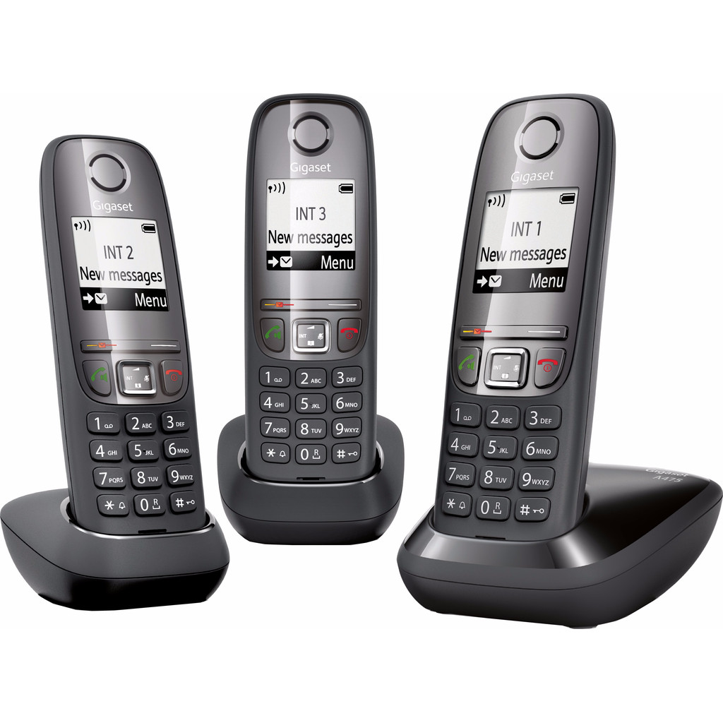 Gigaset A475 Trio Zwart gigaset kopen in de aanbieding