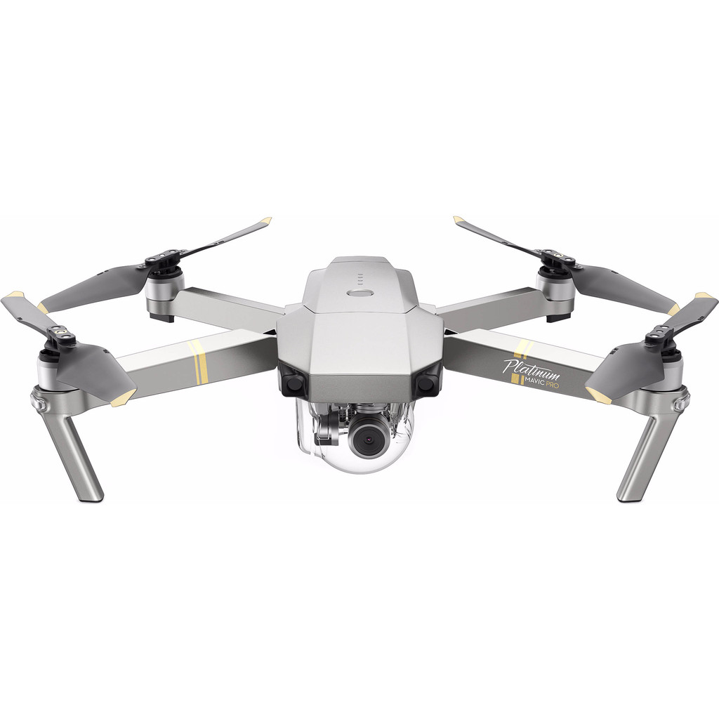 DJI Mavic PRO Platinum-12 megapixels, filmt in 4K Met afstandsbediening 3 assige beeldstabilisatie
