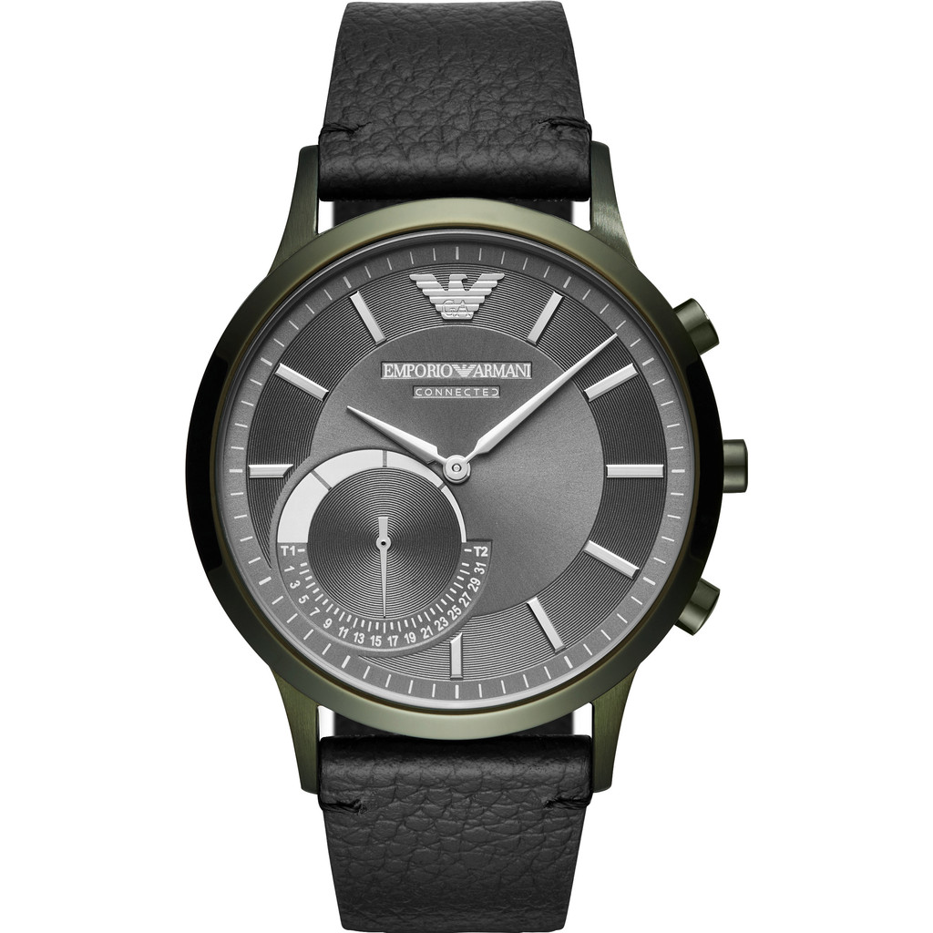 Emporio Armani Connected Donkergroenzwart emporio armani kopen in de aanbieding Emporio Armani Connected Donkergroenzwart emporio armani kopen in de aanbieding