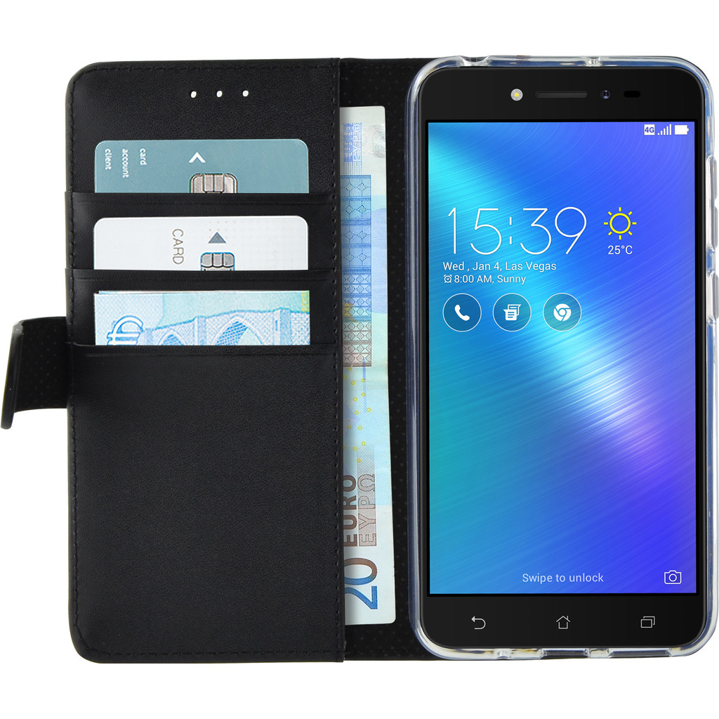 Azuri Wallet Magneet Asus Zenfone 3 Max 55 Book Case Zwart azuri kopen in de aanbieding
