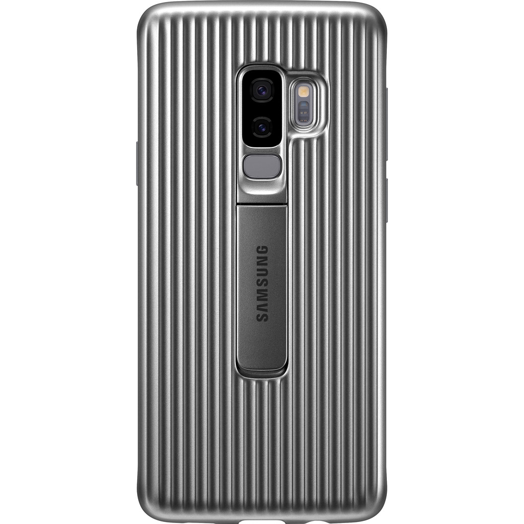 Samsung Galaxy S9 Plus Protect Stand Cover Zilver samsung kopen in de aanbieding