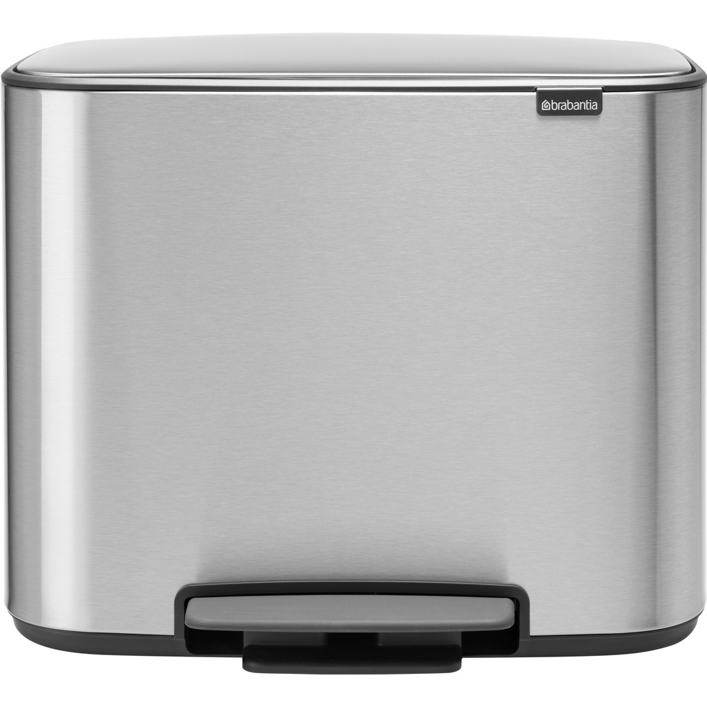 Brabantia Bo Pedal Bin 36 Liter Matt Steel FPP