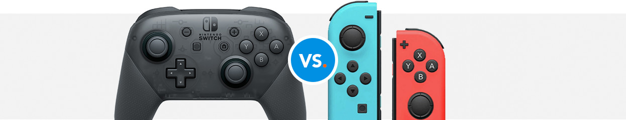 The differences between the Nintendo Switch Joy-Con and the Nintendo Switch  Pro controller - Coolblue - anything for a smile