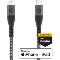 BlueBuilt Usb C naar Lightning Kabel 1,5m Kevlar Zwart