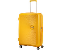 American Tourister Soundbox Expandable Spinner 77cm Golden Yellow