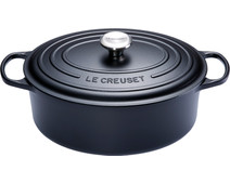 Le Creuset Ovale Braadpan 29 cm Mat Zwart