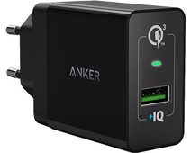 Anker PowerPort+1 Charger without Cable 18W Quick Charge 3.0 Black