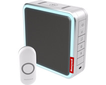 Honeywell Home DW915SG 9-serie bedrade en draadloze deurbel met bereikvergroter, slaapstand en halo licht, grijs