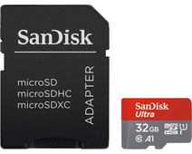 Sandisk MicroSDHC Ultra 32GB 98MB/s CL10 A1 + SD adapter