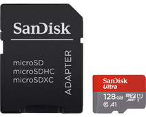 SanDisk MicroSDHC Ultra 128GB 120 MB/s CL10 A1 UHS-1 + SD Ad