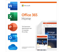 Microsoft Office 365 Home Abonnement jaar NL - Coolblue - Voor 23.59u, morgen in huis