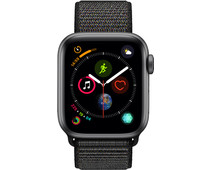 Apple Watch Series 4 40mm Space Gray Aluminium/Zwarte Nylon Sportband