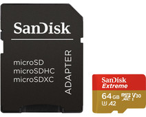 SanDisk MicroSDXC Extreme 64GB 160MB/s + SD Adapter