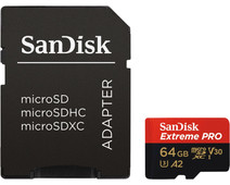 SanDisk MicroSDXC Extreme PRO 64GB 170MB/s + SD Adapter