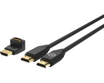 BlueBuilt HDMI 2.0b Cable Nylon 1.5m + 90° Adapter