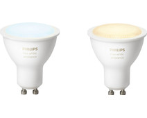 Philips Hue White Ambiance GU10 Bluetooth Duo Pack Smart lampen -