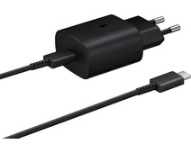 Samsung Charger with Cable 1M USB-C 25W with Power Delivery Black