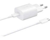Samsung Charger with Cable 1m USB-C 25W with Power Delivery White