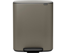 Brabantia Bo Pedal Bin 60L Platinum