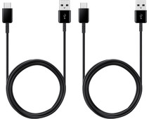 Samsung Usb A naar Usb C Kabel 1,2 Kunststof Zwart Duo Pack