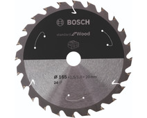 Bosch Cordless Wood Zaagblad voor Hout 165x1.5x20mm 24T