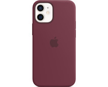 Apple Iphone 12 Mini Silicone Back Cover With Magsafe Plum Coolblue Before 23 59 Delivered Tomorrow