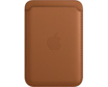 Apple Leather Wallet for iPhone with MagSafe Saddle Brown
