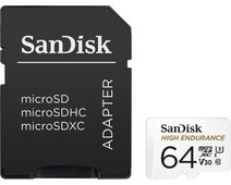 SanDisk MicroSDXC High Endurance 64GB 100MB/s + Adapter