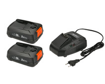 Gardena P4A QC 18V 2.5Ah Battery (2x) + Charger