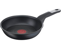 Tefal Titanium Force G3030232 koekenpan 20 cm, duurzame antiaanbaklaag, temperatuurweergave van het thermische signaal, verbeterde inductie, schenkranden, stabiele handgreep, potten en pannen