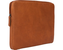 BlueBuilt 14-inch Laptop Cover Width 32 - 33cm Leather Cognac